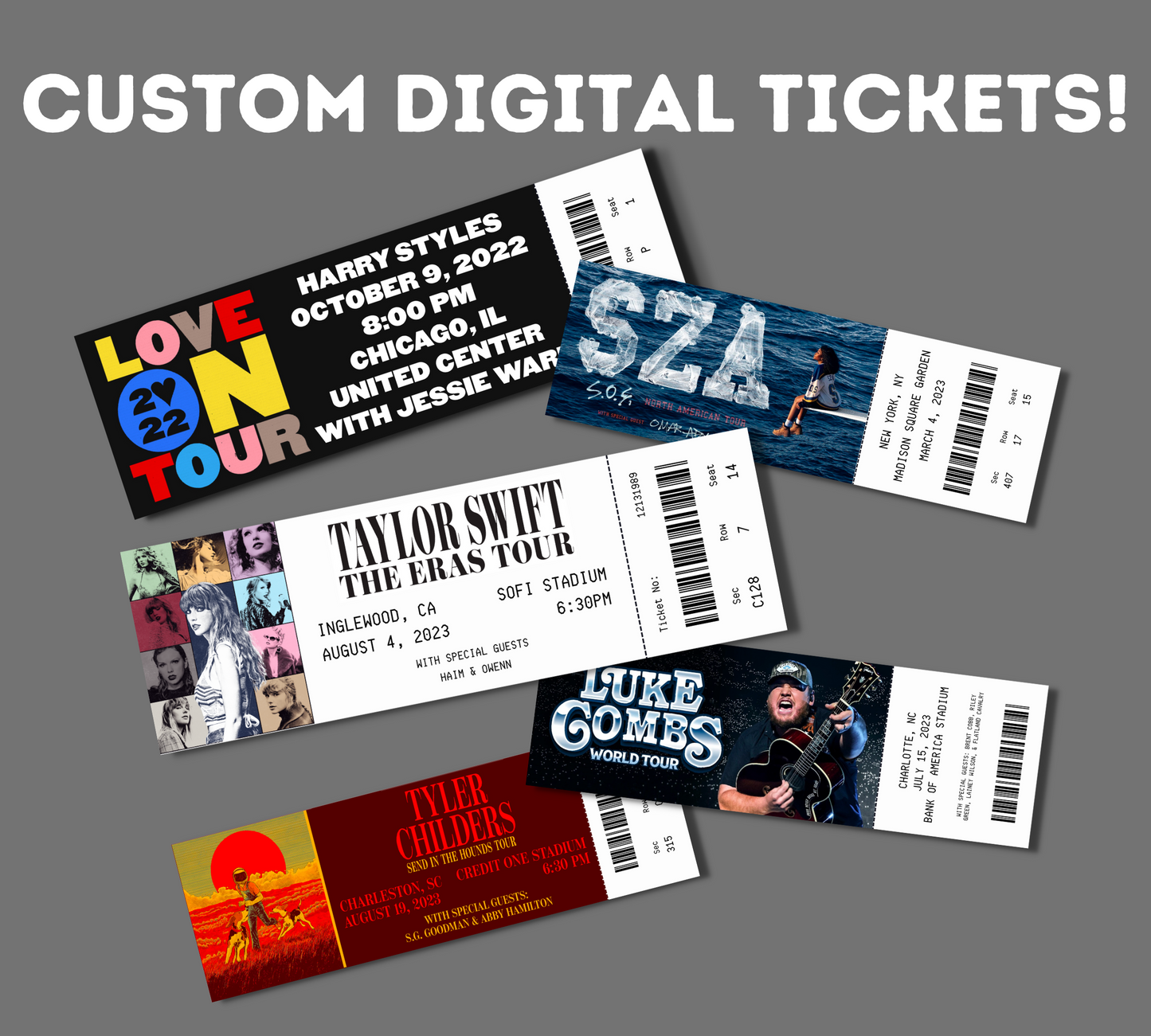Custom Digital Ticket