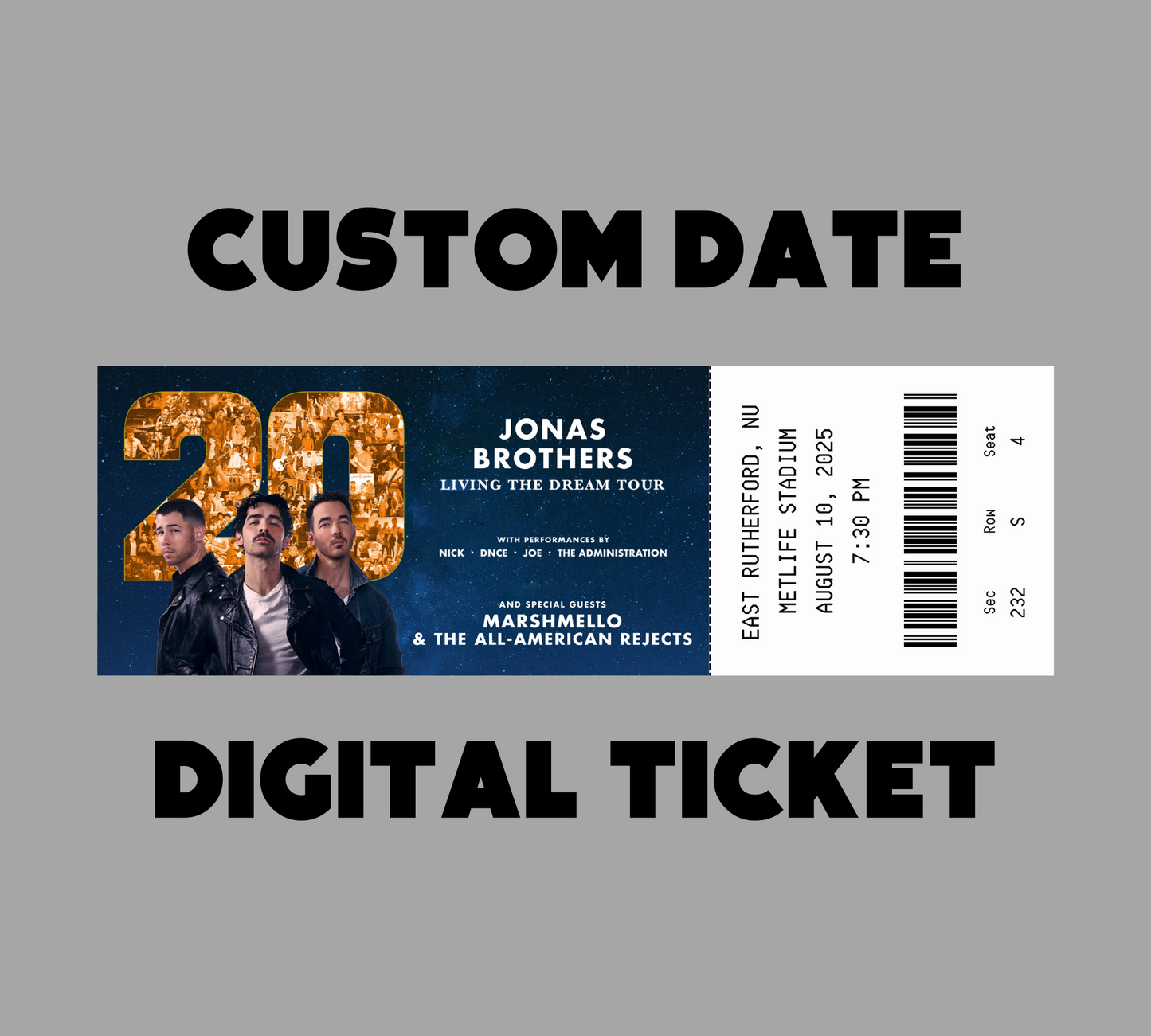 Jonas Brothers Tour Ticket
