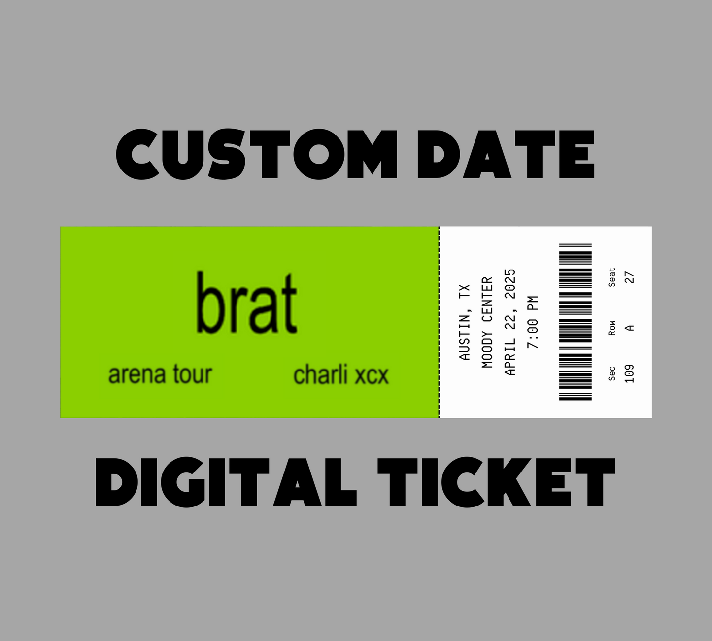 Charli xcx Tour Ticket