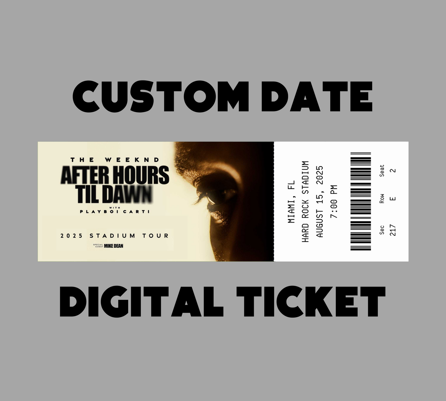 The Weeknd Tour Ticket