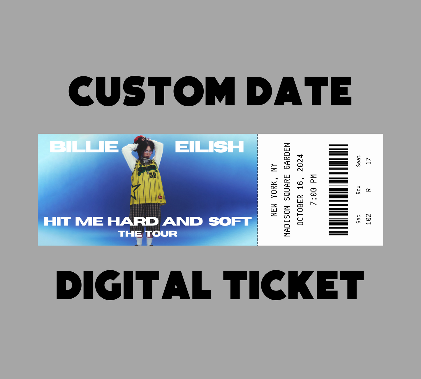 Billie Eilish Tour Digital Ticket