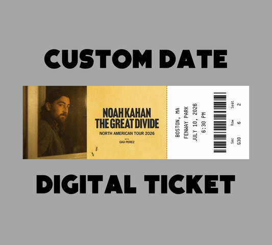 Noah Kahan Tour Digital Ticket