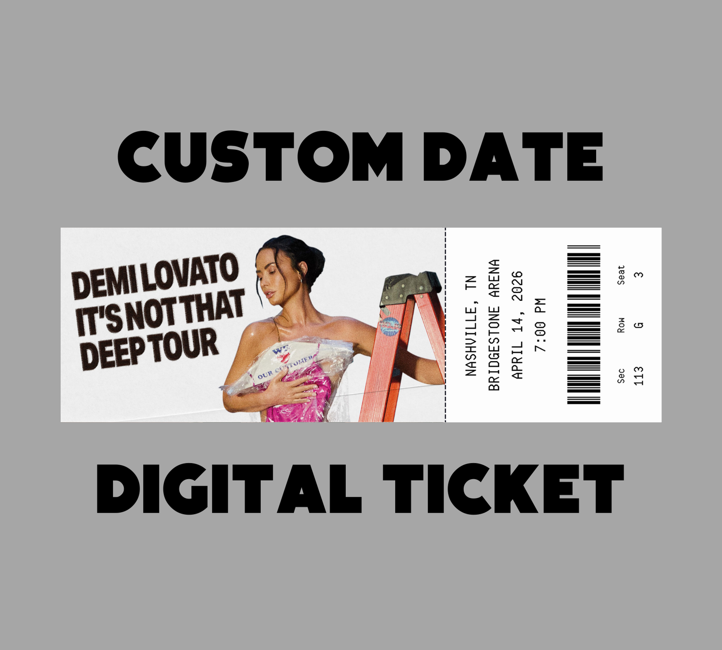 It's Not That Deep Tour Ticket